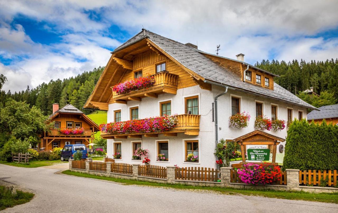 Biobauernhof Tonimoertl Vila Mariapfarr Exterior foto